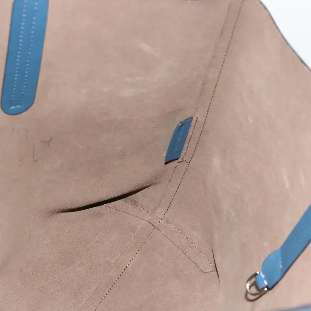 Fendi Leather FF Tote Blue